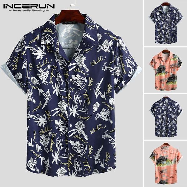 men's casual shirts 2021 men printed hawaiian shirt breathable short sleeve loose streetwear camisa summer vacation beach incerun, White;black
men's casual shirts 2021 men printed hawaiian shirt breathable short sleeve loose streetwear camisa summer vacation beach incerun, White;black