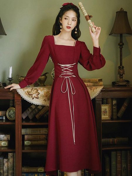 casual dresses wind restoring ancient ways is the red dress royal elder sister light ripe temperament in autumn of 3440, Black;gray
casual dresses wind restoring ancient ways is the red dress royal elder sister light ripe temperament in autumn of 3440, Black;gray