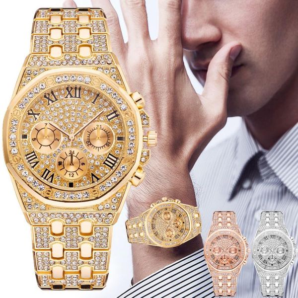 wristwatches style men's octagonal rivet watches manufacturers selling diamond watch for men three-eye dial quartz jam tangan, Slivery;brown
wristwatches style men's octagonal rivet watches manufacturers selling diamond watch for men three-eye dial quartz jam tangan, Slivery;brown