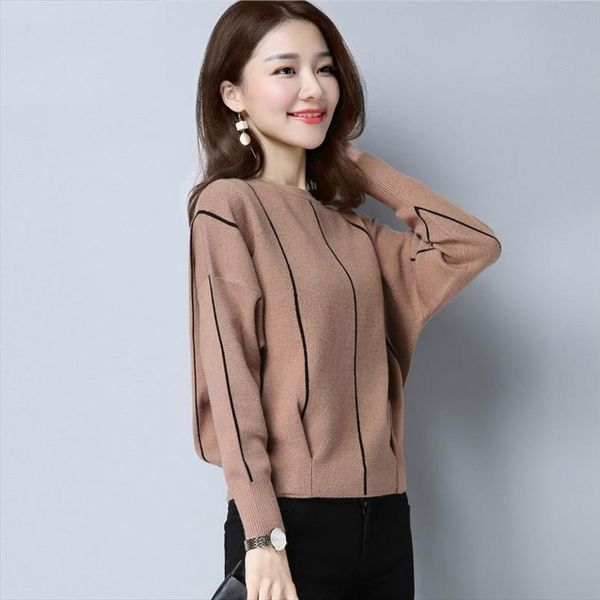 womens spring and autumn sweater korean style bat shirt short round neck long sleeved pullover loose fashion, White;black
womens spring and autumn sweater korean style bat shirt short round neck long sleeved pullover loose fashion, White;black