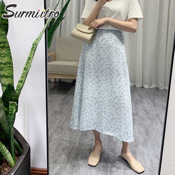 surmiitro spring summer midi skirt women korean style floral print high waist aesthetic long skirt female 210712, Black
surmiitro spring summer midi skirt women korean style floral print high waist aesthetic long skirt female 210712, Black