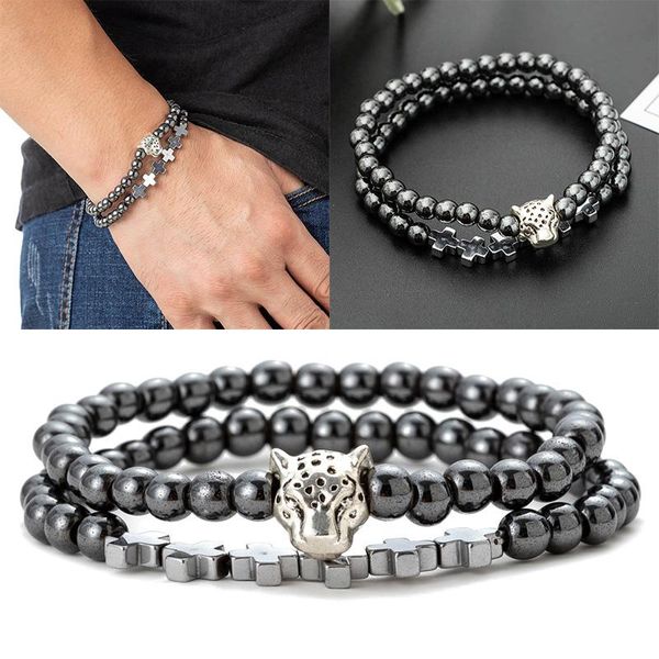 charm bracelets crosses hematite bracelet men unique jewelry tiger skull made beads men's luxury handmade pulsera hombre joyas, Golden;silver
charm bracelets crosses hematite bracelet men unique jewelry tiger skull made beads men's luxury handmade pulsera hombre joyas, Golden;silver