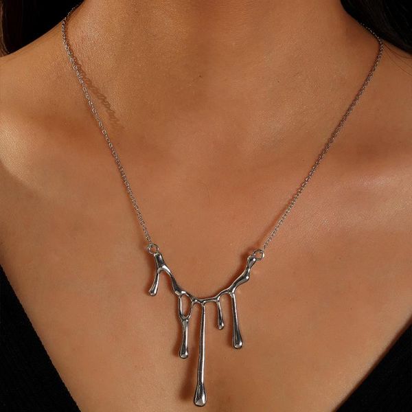 pendant necklaces fashion irregular geometric lava droplets for women trendy simple silver color thin chain necklace bijoux
pendant necklaces fashion irregular geometric lava droplets for women trendy simple silver color thin chain necklace bijoux
