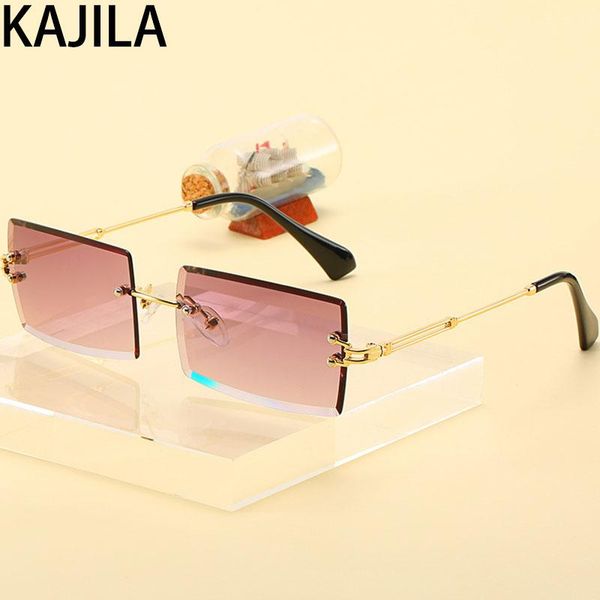 rimless rectangle sunglasses women 2021 vintage retro small frame brand designer sun glasses shades for lunettes de soleil, White;black
rimless rectangle sunglasses women 2021 vintage retro small frame brand designer sun glasses shades for lunettes de soleil, White;black