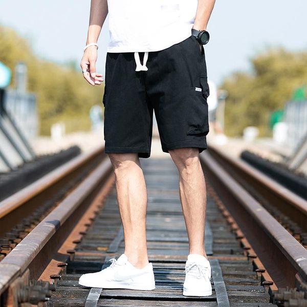men's shorts casual loose cotton pants summer beach big underpants breeches five piece fashion, White;black
men's shorts casual loose cotton pants summer beach big underpants breeches five piece fashion, White;black