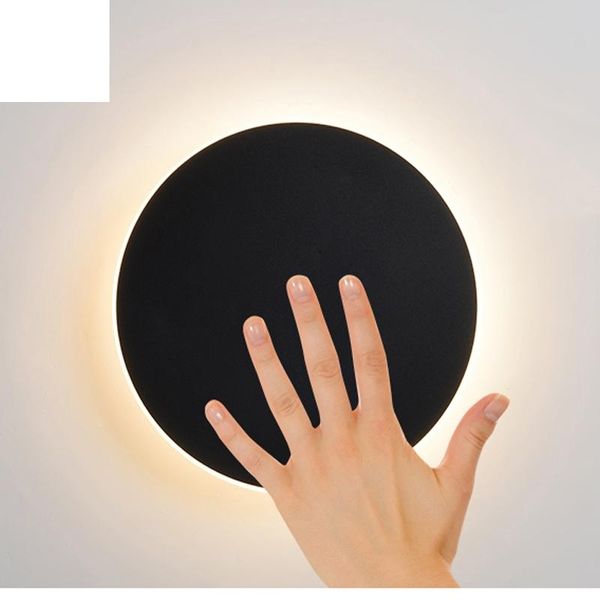 round led wall lamp modern touch switch light for living room bedroom decoration black white sconce indoor lighting
round led wall lamp modern touch switch light for living room bedroom decoration black white sconce indoor lighting