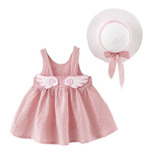 girl's dresses angel's wing baby girl dress with hat born toddler summer outfits 2pcs beach linen cotton blend kids clothes, Red;yellow
girl's dresses angel's wing baby girl dress with hat born toddler summer outfits 2pcs beach linen cotton blend kids clothes, Red;yellow
