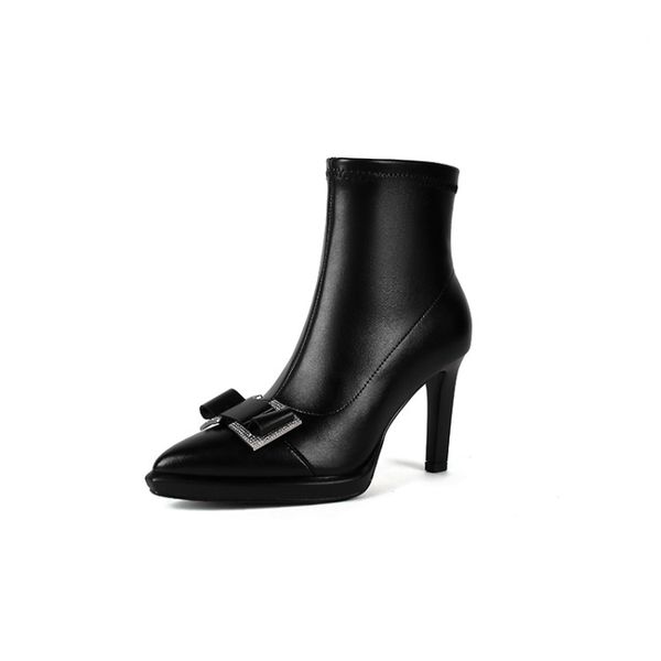 winter short boots women designer round toe block hight heel soft natural genuine leather party wedding fashion luxury platform brilliant je, Black
winter short boots women designer round toe block hight heel soft natural genuine leather party wedding fashion luxury platform brilliant je, Black