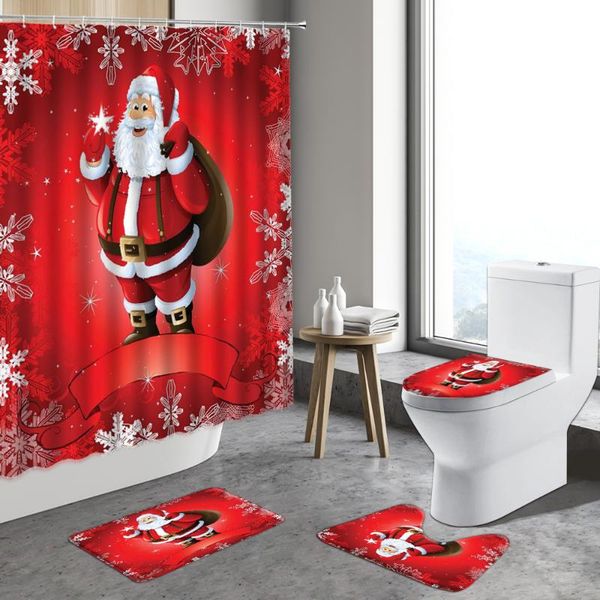 shower curtains winter christmas curtain cartoon santa claus elk red home decor bathroom non-slip carpet toilet bath mat indoor rug set
shower curtains winter christmas curtain cartoon santa claus elk red home decor bathroom non-slip carpet toilet bath mat indoor rug set