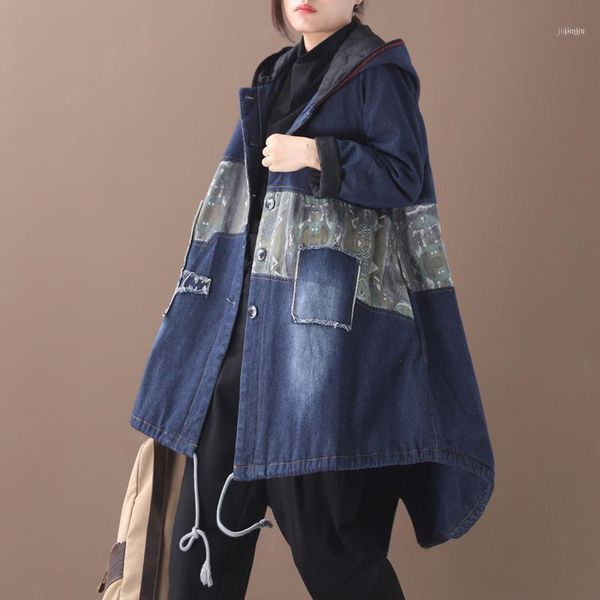 women's down & parkas patchwork women winter coat single breasted asymmetric length clothes 2021 denim parka casual long coats1, Black
women's down & parkas patchwork women winter coat single breasted asymmetric length clothes 2021 denim parka casual long coats1, Black