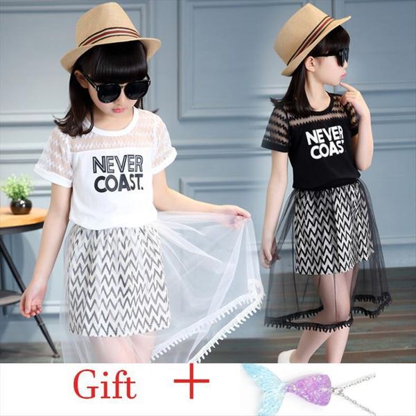 children clothing casual 2pcs baby kids girls clothes summer t shirts mesh skirts sets teenager 5 6 7 8 9, White
children clothing casual 2pcs baby kids girls clothes summer t shirts mesh skirts sets teenager 5 6 7 8 9, White