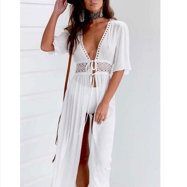 summer white maxi long blouse hollow out chiffon shirt women beach boho lace up deep v neck women's blouses & shirts
summer white maxi long blouse hollow out chiffon shirt women beach boho lace up deep v neck women's blouses & shirts