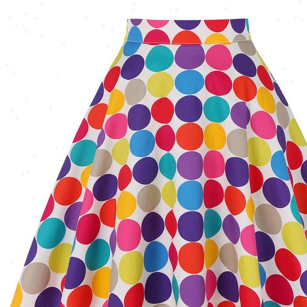 colorful polka dot printed women skirts high waist cotton casual summer spring big swing pin up 50s retro vintage womens, Black
colorful polka dot printed women skirts high waist cotton casual summer spring big swing pin up 50s retro vintage womens, Black