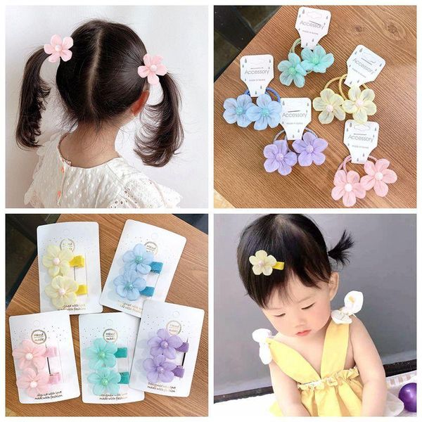 hair accessories kids fresh chiffon flower collection 4pcs/set clips for girls bb hairpins child floral ties rope elastic bands, Slivery;white
hair accessories kids fresh chiffon flower collection 4pcs/set clips for girls bb hairpins child floral ties rope elastic bands, Slivery;white