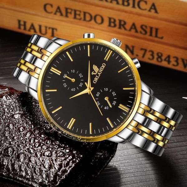 wristwatches stainless steel men's wristwatch golden luxury relogio masculino fashion casual quartz watch gift male clock saat, Slivery;brown
wristwatches stainless steel men's wristwatch golden luxury relogio masculino fashion casual quartz watch gift male clock saat, Slivery;brown
