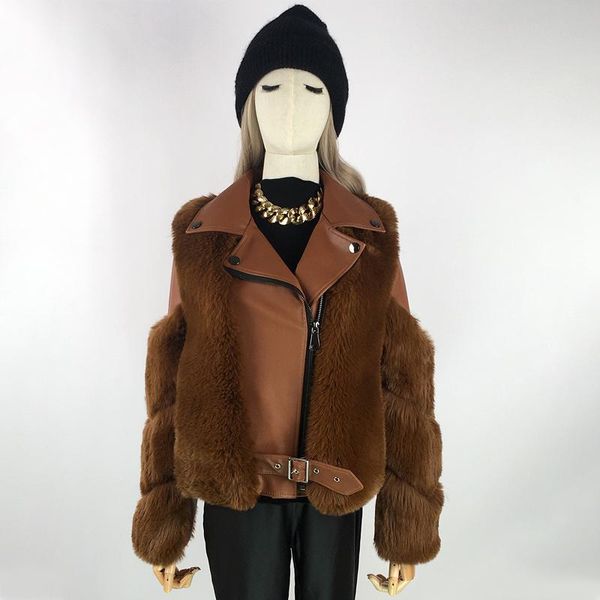 women's fur & faux jacket women removable sleeves winter ladies coats pu leather jackets with sleeveless turtleneck moto 2021, Black
women's fur & faux jacket women removable sleeves winter ladies coats pu leather jackets with sleeveless turtleneck moto 2021, Black