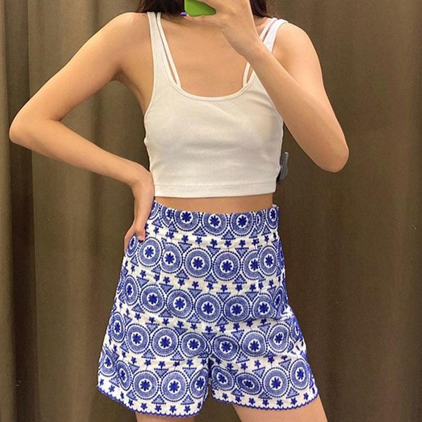 women's shorts embroidery boho high waist fashion lady blue side zipper chic female short vintage summer slim, White;black
women's shorts embroidery boho high waist fashion lady blue side zipper chic female short vintage summer slim, White;black