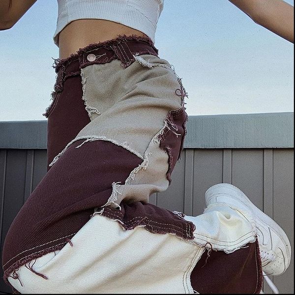 contrast color womens jean distressed y2k jeans pants women harajuku chic streetwear outfits high waist straight denim, Blue
contrast color womens jean distressed y2k jeans pants women harajuku chic streetwear outfits high waist straight denim, Blue