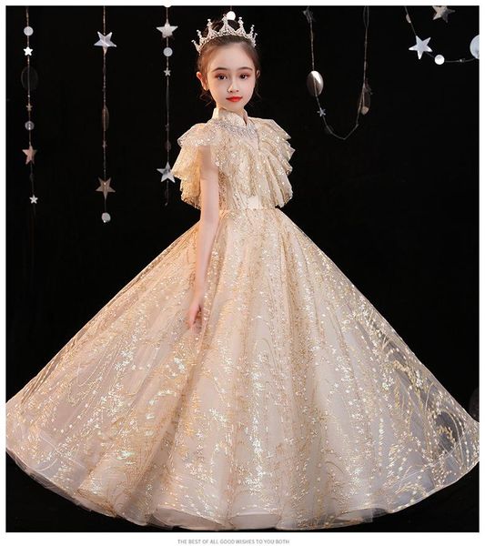girl's dresses seuqin tulle girl dress for wedding princess party formal ball gown kids golden lace long evening flower prom, Red;yellow
girl's dresses seuqin tulle girl dress for wedding princess party formal ball gown kids golden lace long evening flower prom, Red;yellow