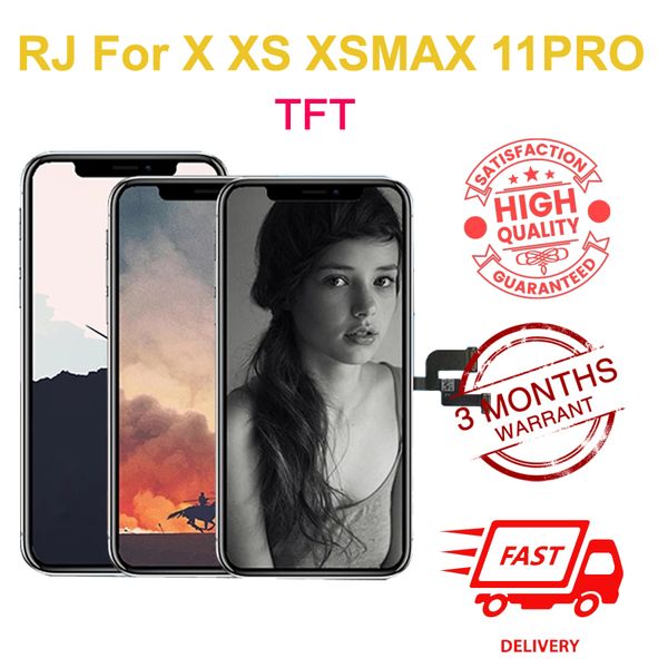 rj tft lcd display panels for iphone x xs xr max 11 pro no dead pixel with 3d touch digitizer complete screen full assembly replacement
rj tft lcd display panels for iphone x xs xr max 11 pro no dead pixel with 3d touch digitizer complete screen full assembly replacement