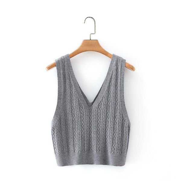 women's vests autumn and winter twist striped jacquard v-neck casual knitted vest sweater loose pullover sleeveless female, Black;white
women's vests autumn and winter twist striped jacquard v-neck casual knitted vest sweater loose pullover sleeveless female, Black;white