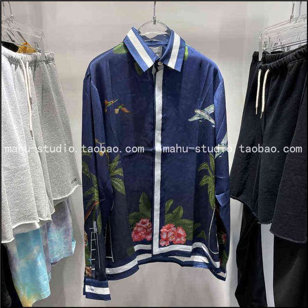 2021 hawaiian style casablanca wave flower printed long sleeve silk shirt fashion mens and womens shirt, White;black
2021 hawaiian style casablanca wave flower printed long sleeve silk shirt fashion mens and womens shirt, White;black