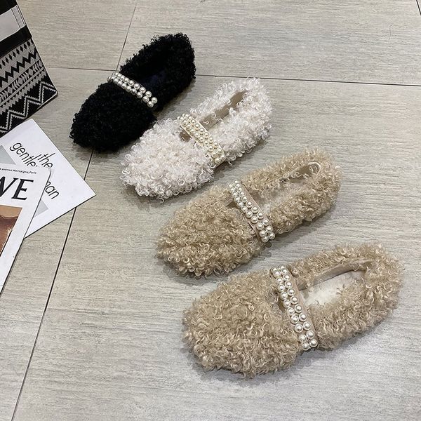fur women shoes woman flats winter warm pearl loafers plush slip on shallow round toe mary janes footwear cotton casual shoes a3, Black
fur women shoes woman flats winter warm pearl loafers plush slip on shallow round toe mary janes footwear cotton casual shoes a3, Black