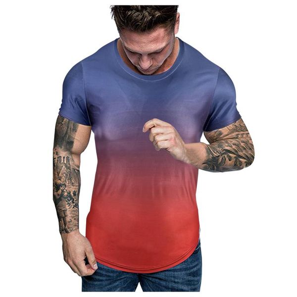 men's t-shirts gradient t-shirt for men multi-color short sleeve camisetas hombre verano sports casual o-neck ropa, White;black
men's t-shirts gradient t-shirt for men multi-color short sleeve camisetas hombre verano sports casual o-neck ropa, White;black