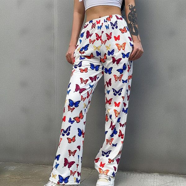 summer butterfly print pants for women jogger sweatpants casual elastic women's wide leg harajuku trousers & capris, Black;white
summer butterfly print pants for women jogger sweatpants casual elastic women's wide leg harajuku trousers & capris, Black;white