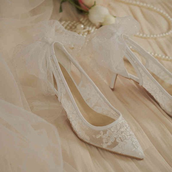 sandals summer pointed lace mesh yarn back bow stiletto high heel bridal wedding shoes fashion white party dress female sandals 1m, Black
sandals summer pointed lace mesh yarn back bow stiletto high heel bridal wedding shoes fashion white party dress female sandals 1m, Black