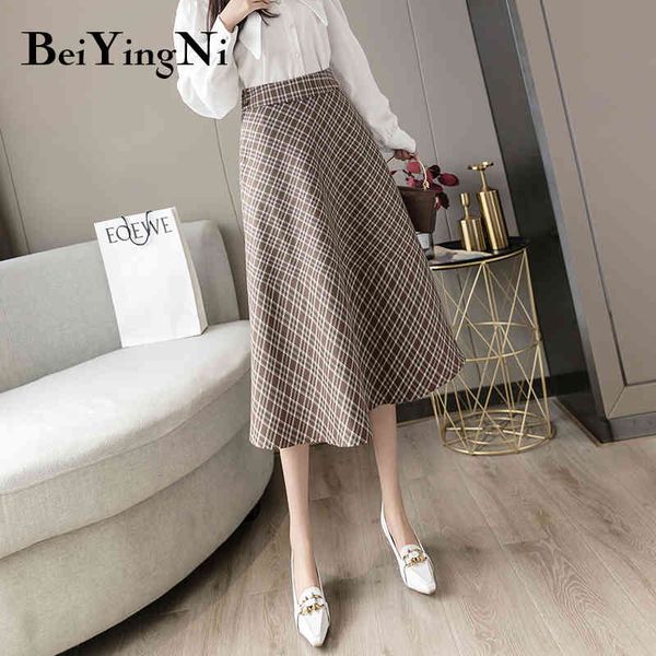vintage a line midi skirt women plaid casual big hem high waist skirts woman ol street elegant lady saias jupes 210427, Black
vintage a line midi skirt women plaid casual big hem high waist skirts woman ol street elegant lady saias jupes 210427, Black