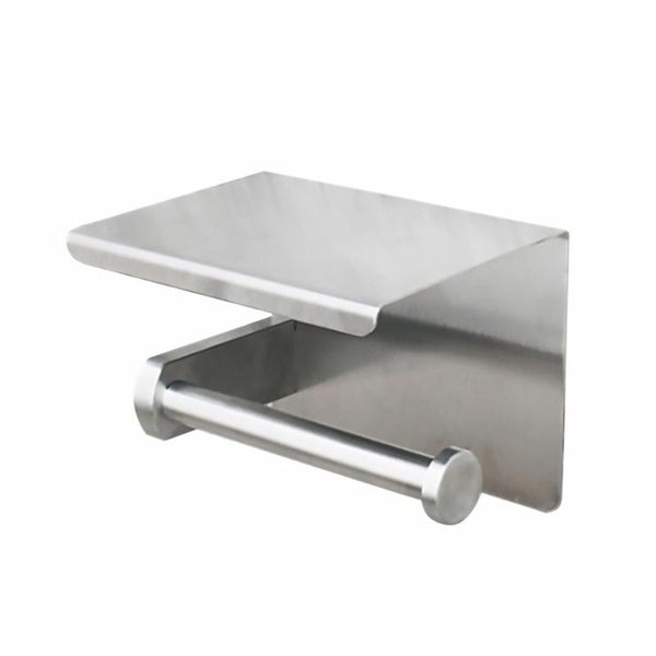 tissue boxes & napkins stainless steel paper holder roll organizer cellphone storage rack toilet