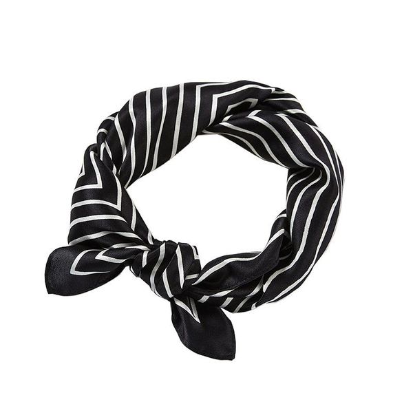 scarves 53*53cm fashion style silk scarf female black and white striped flight attendant decoration neckerchief headband women, Blue;gray
scarves 53*53cm fashion style silk scarf female black and white striped flight attendant decoration neckerchief headband women, Blue;gray