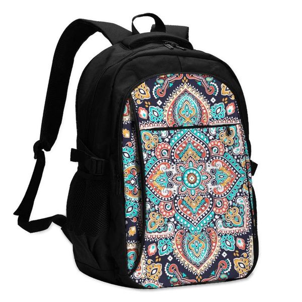 backpack usb charging lapwomen's girls school floral paisley medallion ethnic mandala travel bagpack
backpack usb charging lapwomen's girls school floral paisley medallion ethnic mandala travel bagpack