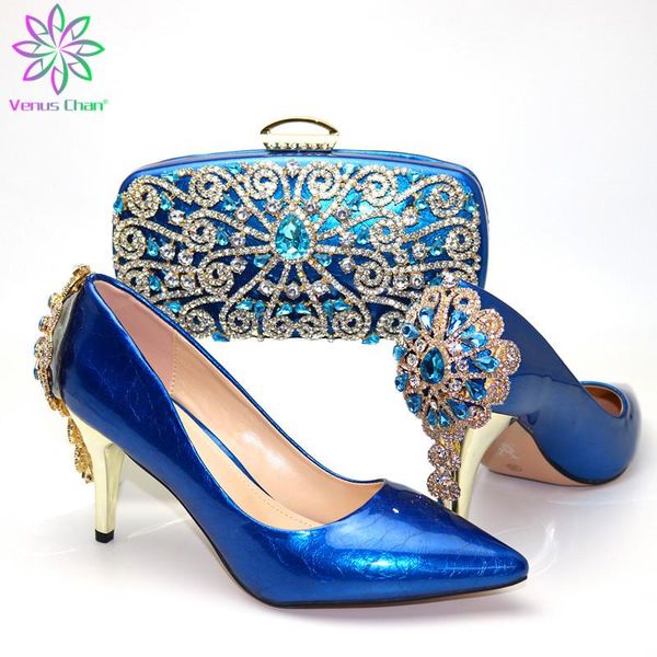 dress shoes african blue color and bag to match set ltalian design high heels party for wedding, Black
dress shoes african blue color and bag to match set ltalian design high heels party for wedding, Black