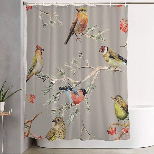 bathroom shower curtain pine holiday cute birds forest rowan retro watercolor painting watercolour floral bird bullfinch
bathroom shower curtain pine holiday cute birds forest rowan retro watercolor painting watercolour floral bird bullfinch