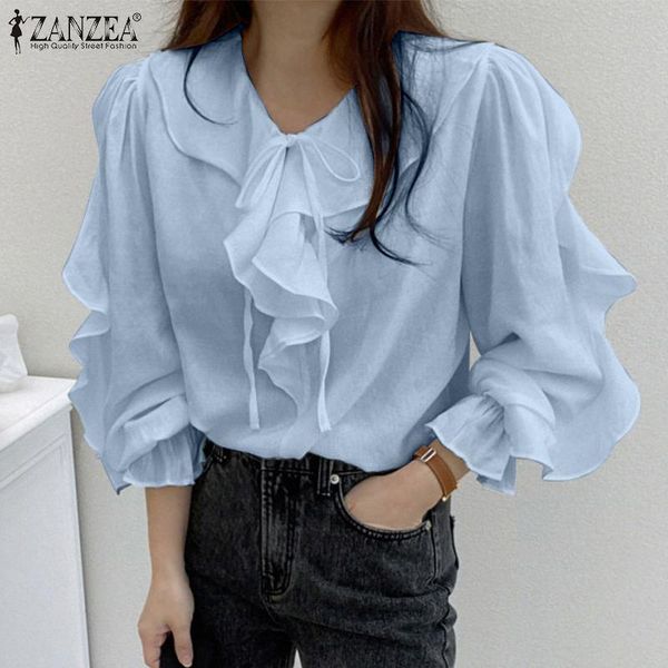 women's blouses & shirts fashion women blouse 2022 summer stylish office lady ruffle casual puff sleeve loose tunic solid blusa, White
women's blouses & shirts fashion women blouse 2022 summer stylish office lady ruffle casual puff sleeve loose tunic solid blusa, White