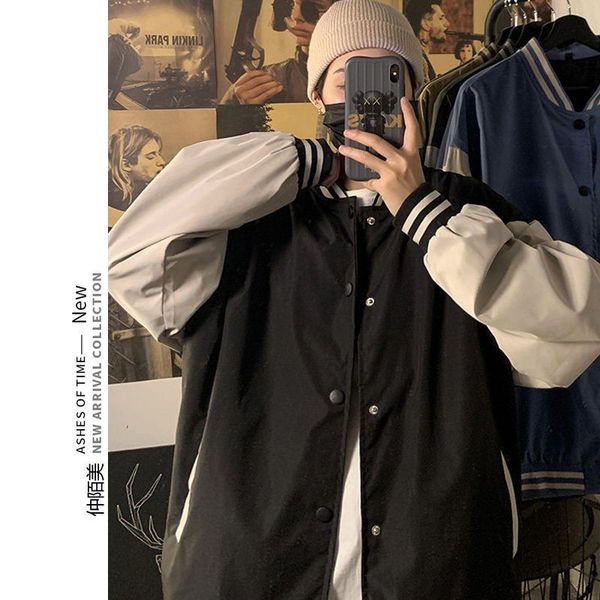 men's hoodies & sweatshirts and women's baseball jacket, retro single jacket, multifunctional seamless contrast, fashion casual we, Black
men's hoodies & sweatshirts and women's baseball jacket, retro single jacket, multifunctional seamless contrast, fashion casual we, Black