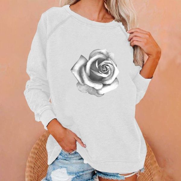 women's hoodies & sweatshirts harajuku long sleeve rose flower printing round neck sweatshirt oversized feminino spring and autumn mole, Black
women's hoodies & sweatshirts harajuku long sleeve rose flower printing round neck sweatshirt oversized feminino spring and autumn mole, Black