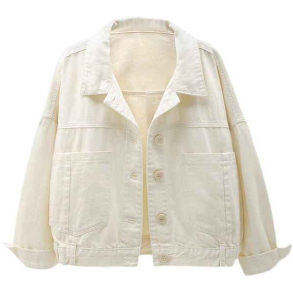 women's jackets fashion spring autumn denim jacket women korean wild rear back buttons big pocket jeans short coat casual loose clothes, Black;brown
women's jackets fashion spring autumn denim jacket women korean wild rear back buttons big pocket jeans short coat casual loose clothes, Black;brown