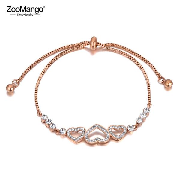 charm bracelets zoomango fashion stainless steel cz crystal chain link for women bohemia 3pcs heart adjustable bracelet zb20210, Golden;silver
charm bracelets zoomango fashion stainless steel cz crystal chain link for women bohemia 3pcs heart adjustable bracelet zb20210, Golden;silver