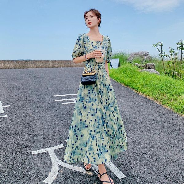 party dresses womens 2021 summer vintage elegant puff short sleeve square collar slim big swing casual long floral dress woman, White;black
party dresses womens 2021 summer vintage elegant puff short sleeve square collar slim big swing casual long floral dress woman, White;black