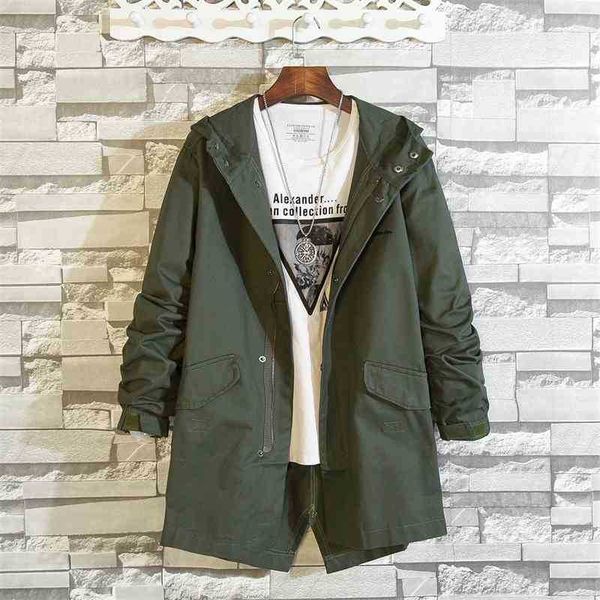 2021 spring new mid long casual jacket fashion brand simple army green coat men's wear, Black;brown
2021 spring new mid long casual jacket fashion brand simple army green coat men's wear, Black;brown