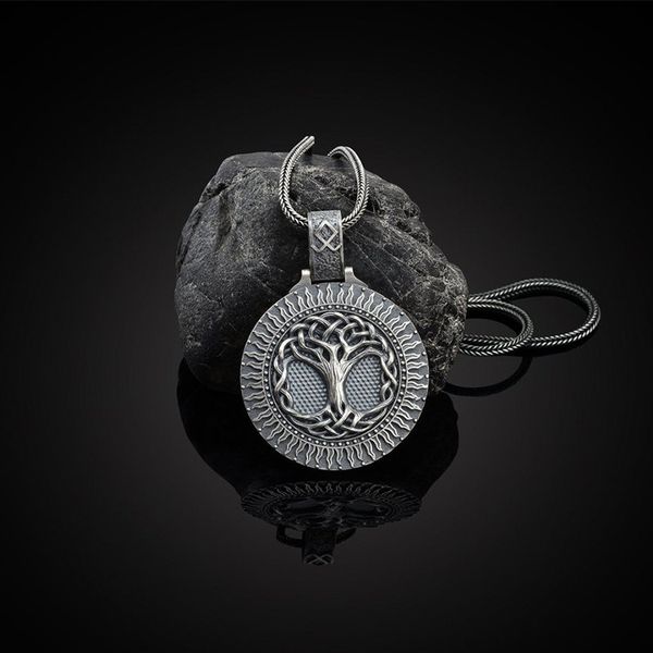 tree of life talisman men's pendant ins necklace and women's hip hop chain punk style jewelry, Silver
tree of life talisman men's pendant ins necklace and women's hip hop chain punk style jewelry, Silver