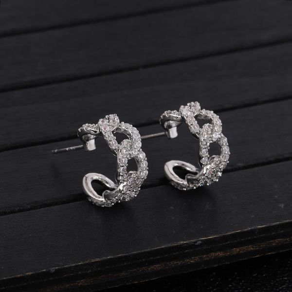 stud lovely cuban link chain cubic zircon statement earrings for women wedding dubai bridal circle e9608, Golden;silver
stud lovely cuban link chain cubic zircon statement earrings for women wedding dubai bridal circle e9608, Golden;silver