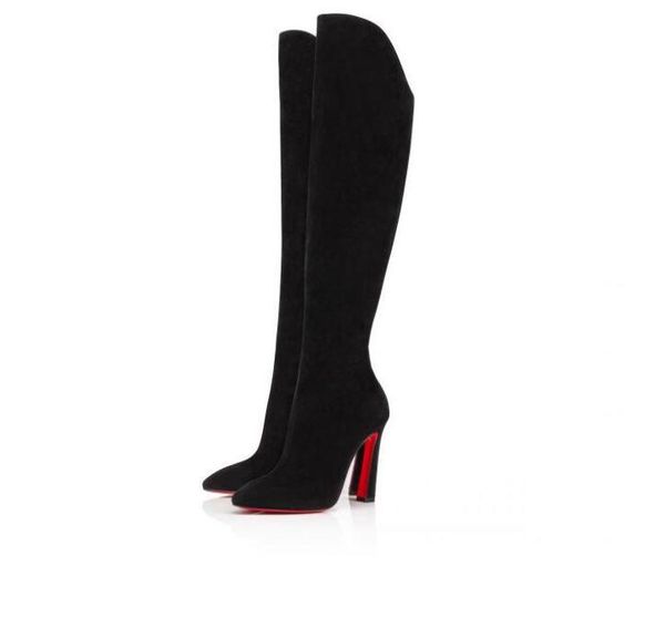 winter women long boots genuine suede leathaer red bottom luxury designer leather sued knee length boot booty reds sole high heels knee-over, Black
winter women long boots genuine suede leathaer red bottom luxury designer leather sued knee length boot booty reds sole high heels knee-over, Black