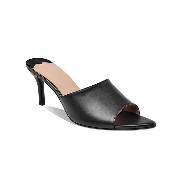genuine leather mules high heel dress slides summer fashion celebrity shoes women style slippers woman, Black
genuine leather mules high heel dress slides summer fashion celebrity shoes women style slippers woman, Black