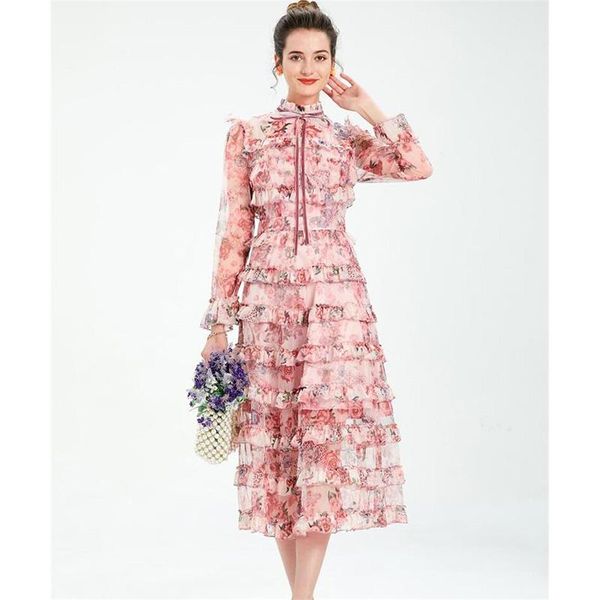 casual dresses women dress fashion designer runway ruffled neck long sleeves floral print np1641n, Black;gray
casual dresses women dress fashion designer runway ruffled neck long sleeves floral print np1641n, Black;gray