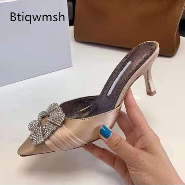 dress shoes green luxury satin sandals women pointed toe rhinestone flower high heels woman mules slippers, Black
dress shoes green luxury satin sandals women pointed toe rhinestone flower high heels woman mules slippers, Black