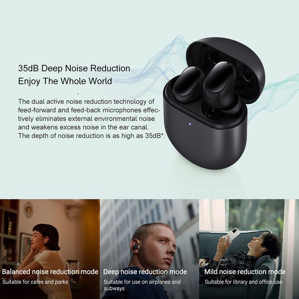 New Xiaomi Redmi AirDots 3 Pro Wireless Bluetooth Earphone Smart Wear Earbuds Noise Cancelling Headphone With Mic IPX4 Headset
New Xiaomi Redmi AirDots 3 Pro Wireless Bluetooth Earphone Smart Wear Earbuds Noise Cancelling Headphone With Mic IPX4 Headset